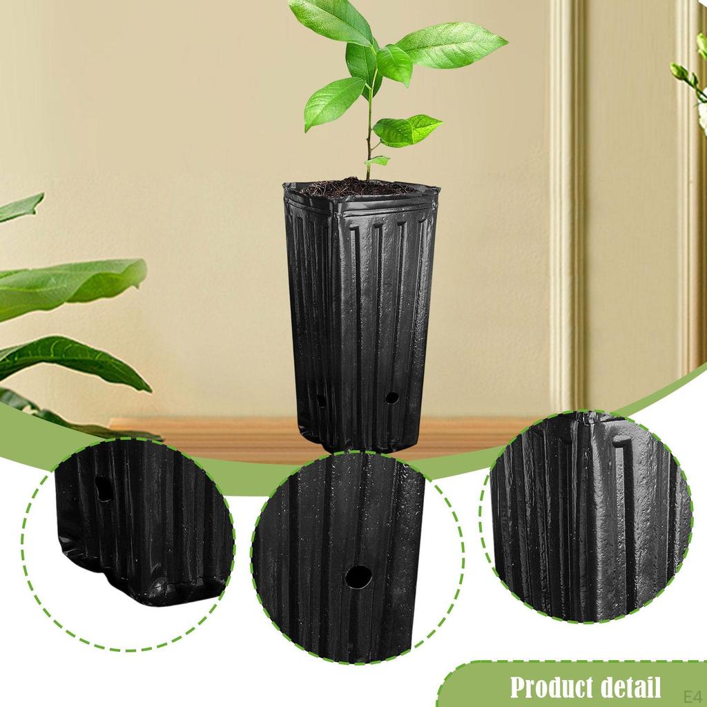 30 Pieces Nursery Planter Tall Deep Tree Pot Growing Reusable Vegetables Sturdy Convenient Versatile