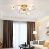 Black White Gold Ceiling Light Soft Six Heads Minimalist Ceiling Light E27 Bulb Base Energy Saving Nordic Ceiling Light