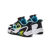 Anta Kids Fabric Round Head Knob Shock Absorbing Wear Resistant Low Top Casual Shoes Kids sneaker Black White Green 312419988-2