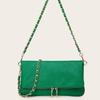 Catena per Ascelle a Grana di Litchi Borsa Piccola Moda Donna Senso Anziano Piccola Borsa Quadrata Monospalla Borsa a Tracolla