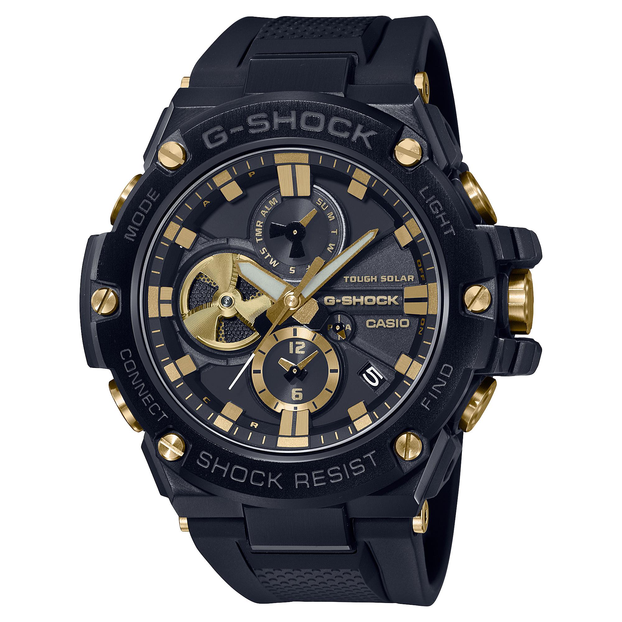 

Casio Men s Stainless Steel 200M Water Resistant Shock Resistant Quartz Watch GST-B100GC-1A чорний