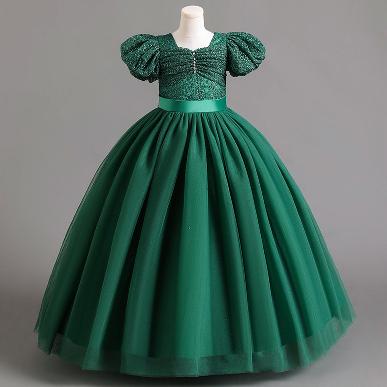 

Платье для девочки Платье принцессы Платье для ведущего на День защиты детей Платье 140