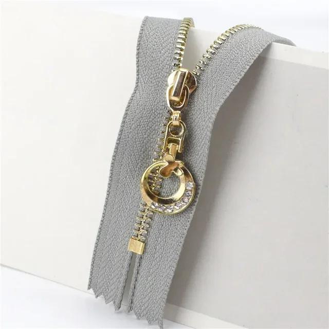 3Pc Meetee 15-70cm 3# Metal Zippers Auto Lock Zip for Clothes Purse Pocket Zipper Closures Repair Kit DIY Bag Sewing Accessories