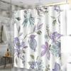 Cartoon Octopus Washable Dirt-Resistant Shower Curtain Shower Head Waterproof Polyester Bath Curtain For Home Decor Accessories