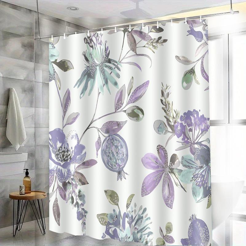Cartoon Octopus Washable Dirt-Resistant Shower Curtain Shower Head Waterproof Polyester Bath Curtain For Home Decor Accessories