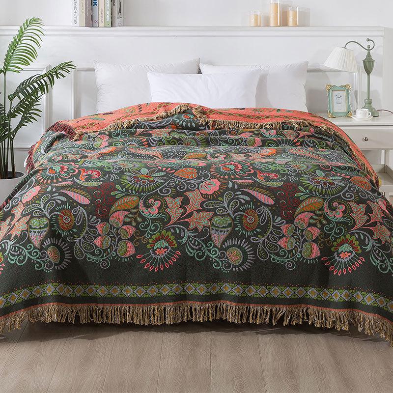 Summer Cotton Gauze Throw Blanket Towel Quilt Cover Blanket Single Double Bed Office Lunch Nap Blanket Home Air Conditioning Cover