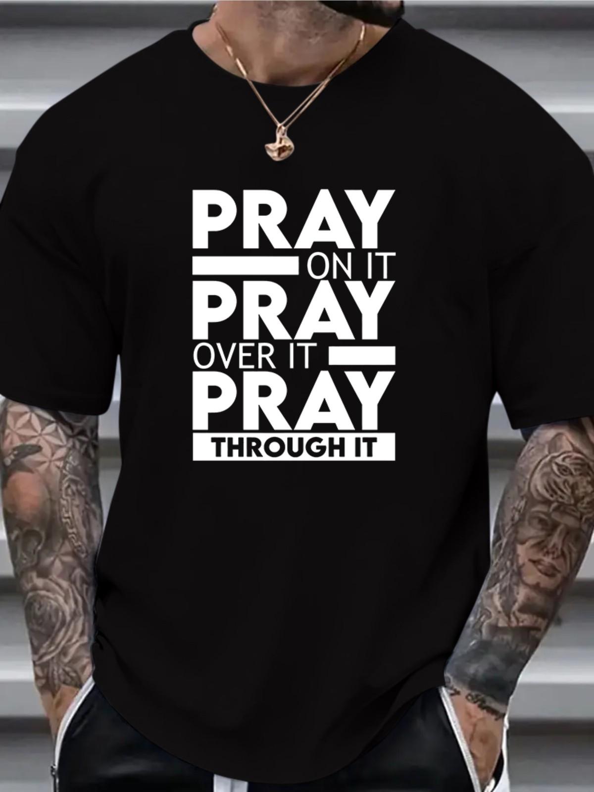 Stylish Plus Size Graphic Print T-Shirt - Plus Size T-Shirts for Men with Comfy S разноцветный
