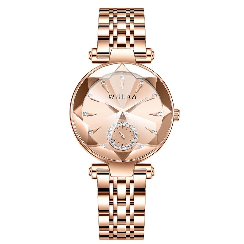 Luxusmarke Armbanduhren Damen Roségold Damenuhr für Damen Schmuck Weibliche Stunde Lässige Damen Quarzarmbanduhren