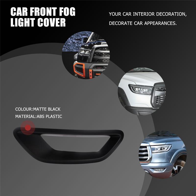 Car Front Fog Light Cover Frame Decoration Accessories for Great Wall Cannon GWM Poer Ute -