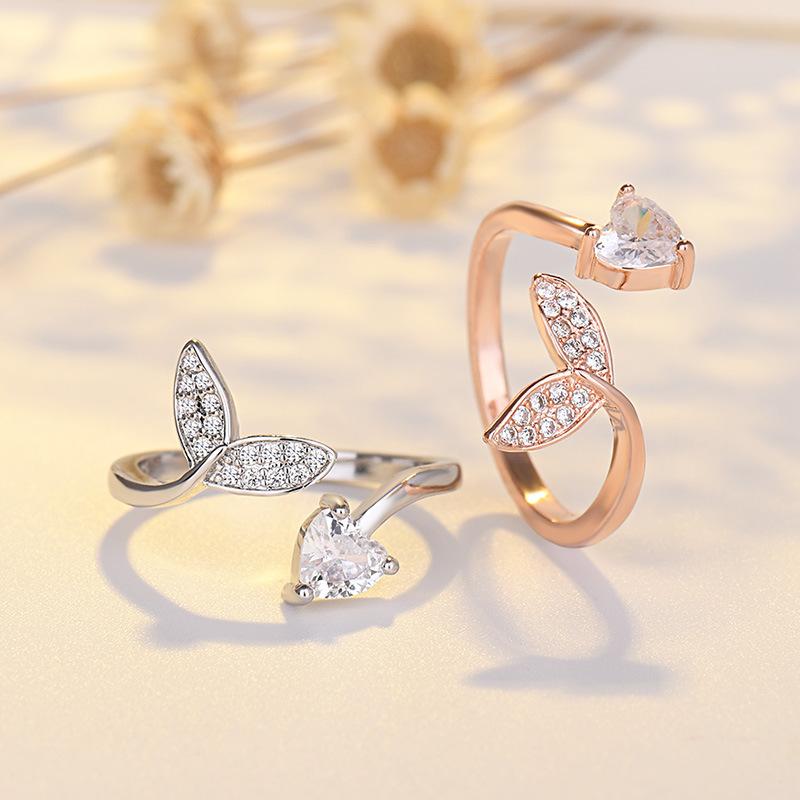 Lindon Classic Copper Alloy Zircon Ring Ladies Jewelry Wedding Promise Party Gift