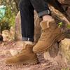New Large Size Winter Skiing Waterproof Mountaineering Platform Climbing Breathable and Wear-resistant Men's Hiking Shoes