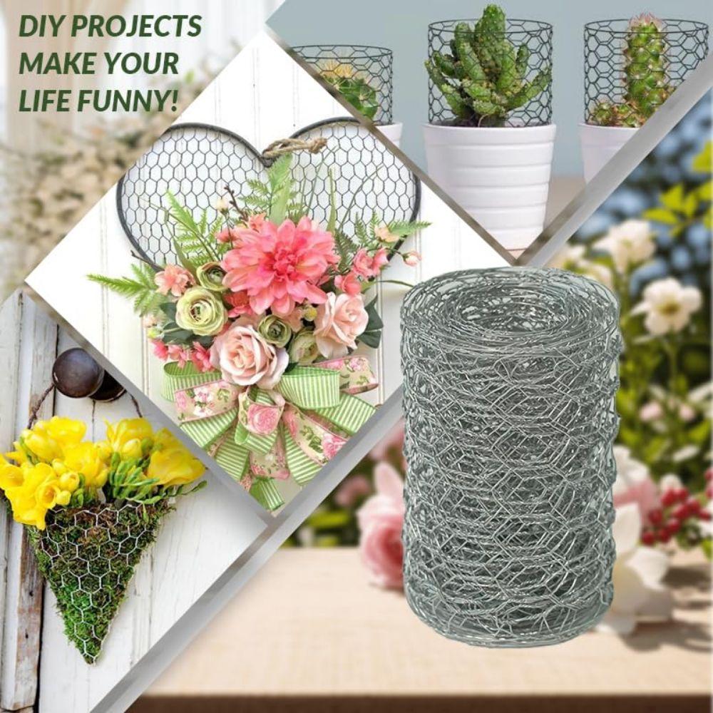 Flexible Hexagonal Wire Mesh Flower Support Craft Netting Flower Arranging