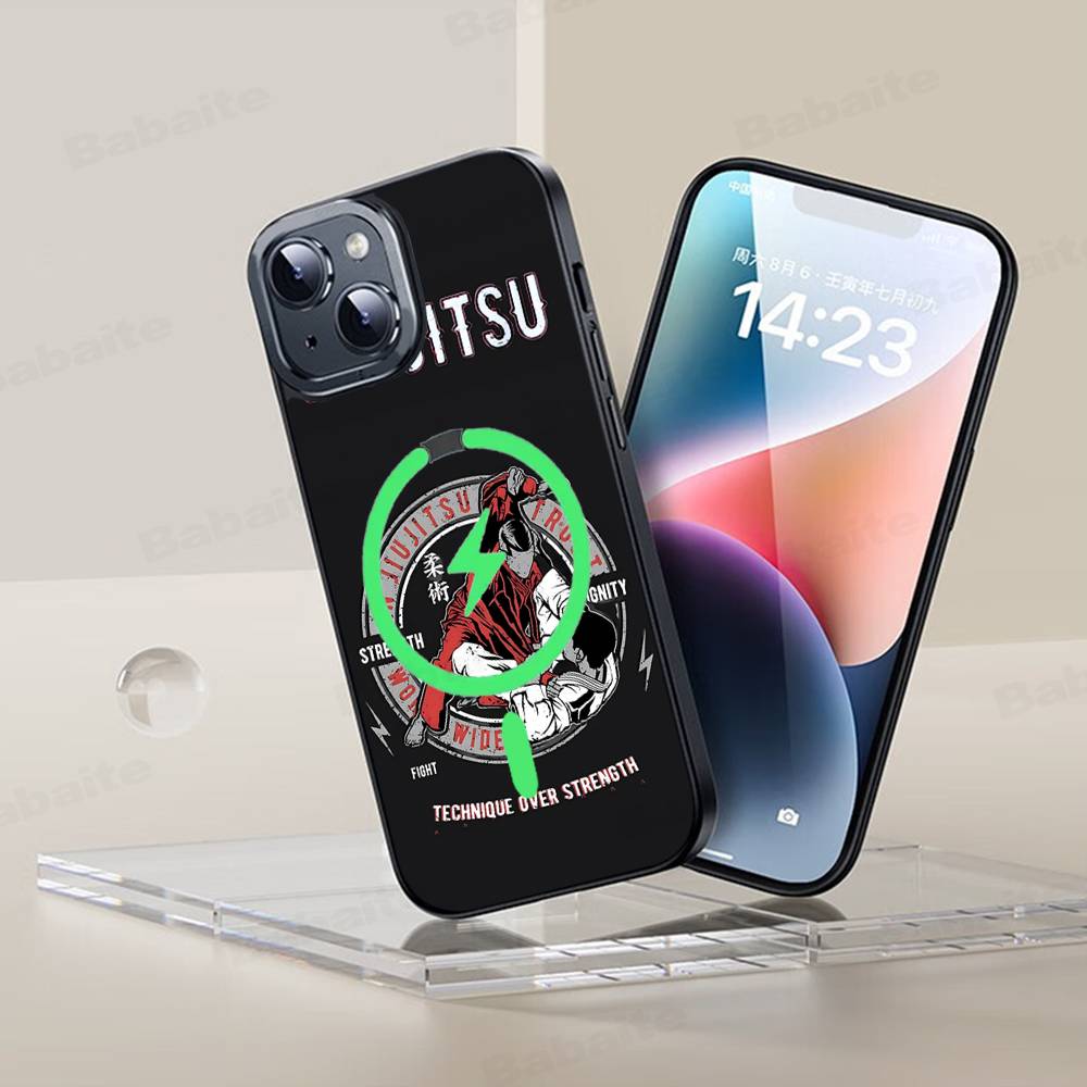 

BJJ Brazilian Jitsu Phone Case Magnetic Case For IPhone 16 14 13 12 11 15 Pro Max Plus For Magsafe Wireless Charge Cover iPhone 15 Pro