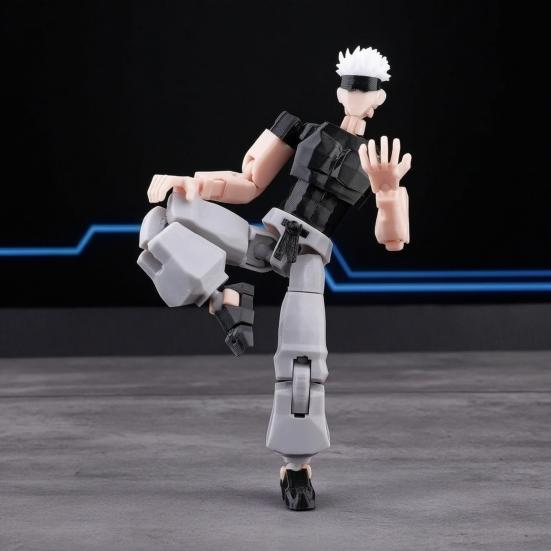 3D Printed Anime Character Figure, Movable Joints Action Figure with Accessories, Animation Model Ornament, Collectible Gift for Anime Fans