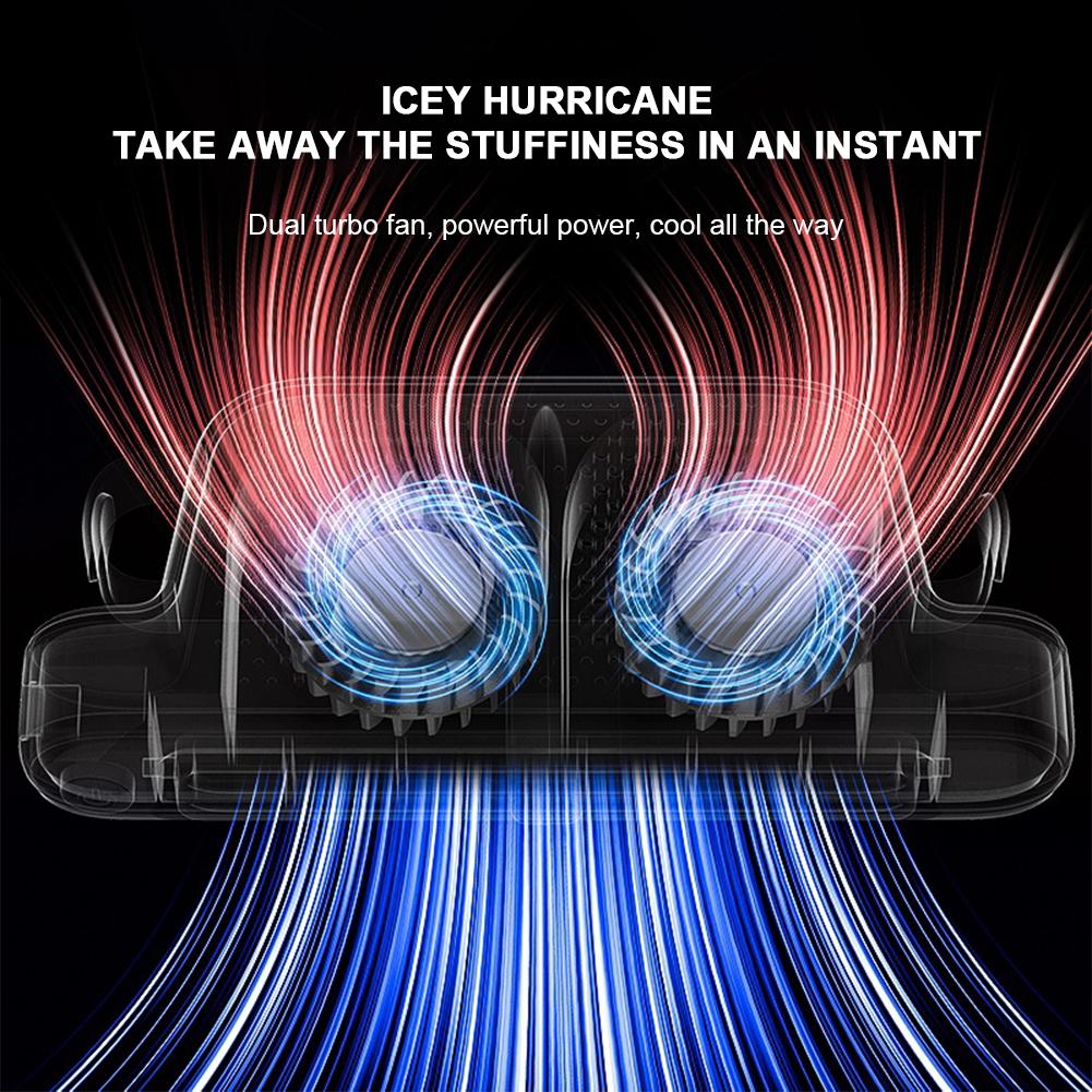 USB Car Fan for Backseat 3 Speeds Portable Car Seat Headrest Fan 5V/2A Air Circulation Fan for Mini Cars RVs Sedans