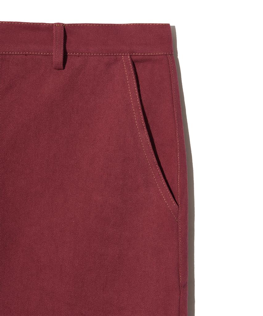 PEACE MAKER Corduroy Point Cotton Work Pants (Burgundy)
