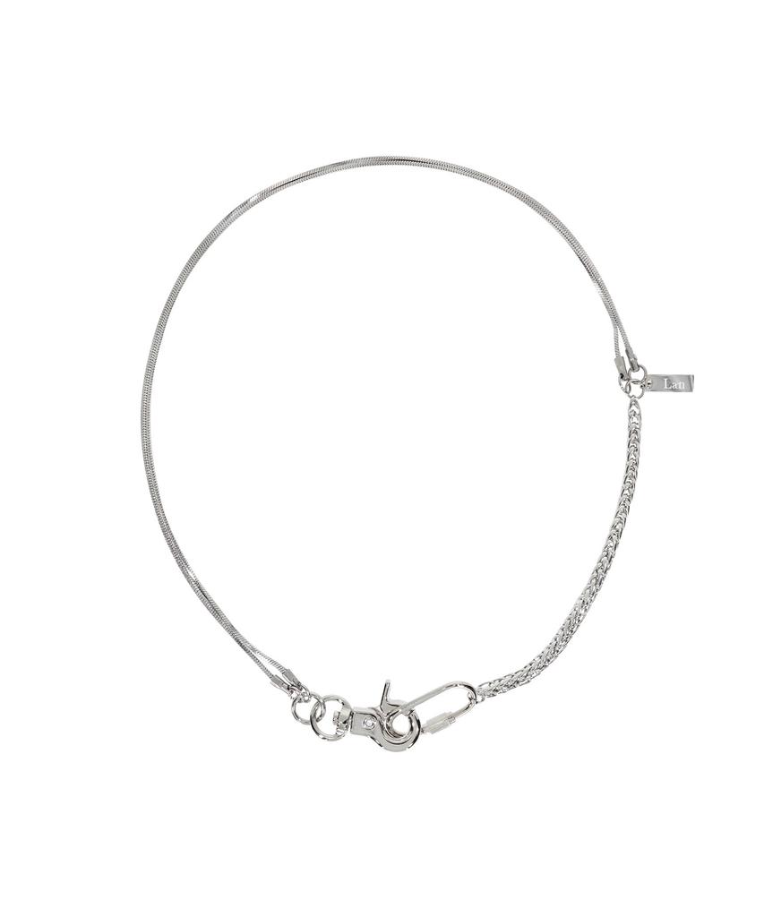 Lanarchive [1143] Python Buckle Chain Necklace
