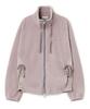 Hug Your Skin Drawstring Fleece Zip-Up (Pink)