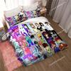 Anime Omori Printed Bedding Set All Seasons Double Duvet Cover Set Twin King Size Bedclothes Home Textile