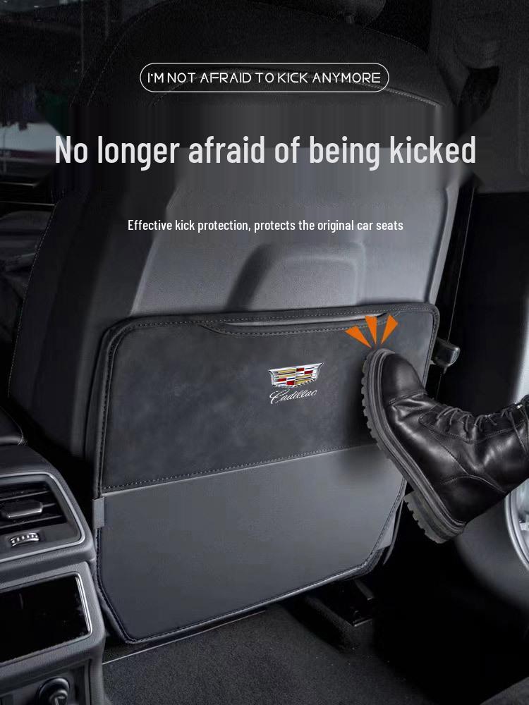 Cadillac Seat Kick Pad Protector for XT4/XT5/XT6/CT4/CT5/CT6 - Microfiber Surround
