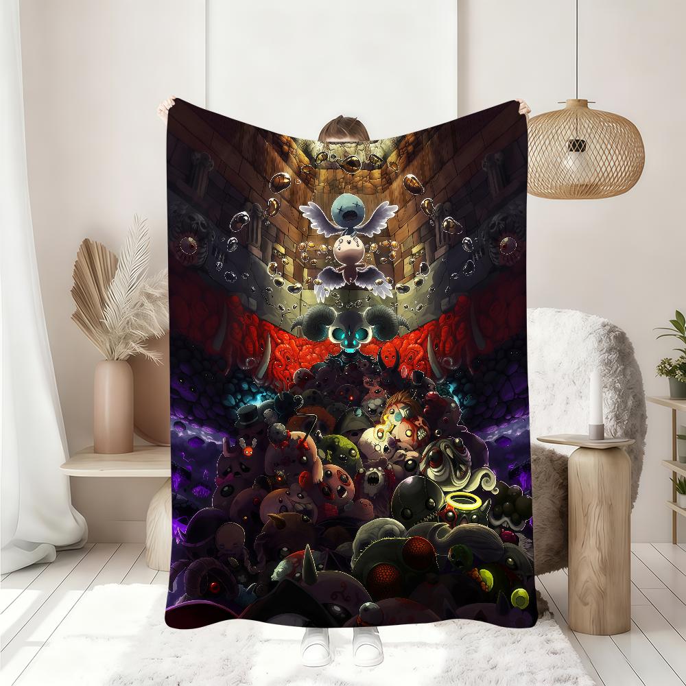 Game T-The B-BindingS of I-IsaaC-C Blanket Soft Throw Blanket for Home Bedroom Bed Sofa Picnic Travel Office Rest Blanket Gift