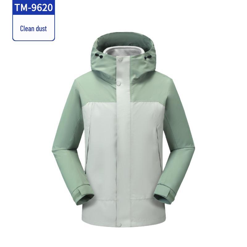 Color Block Graphene Self-Heating 3-in-1 Hooded Windbreaker with Custom Embroidery