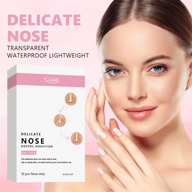 Cosplay Spesielle Nesekrympestrips Krymper Nesefløyene Liten Nese Smal Tynn Nese Usynlig Skjønnhet Krympende Nesefløyklistremerker