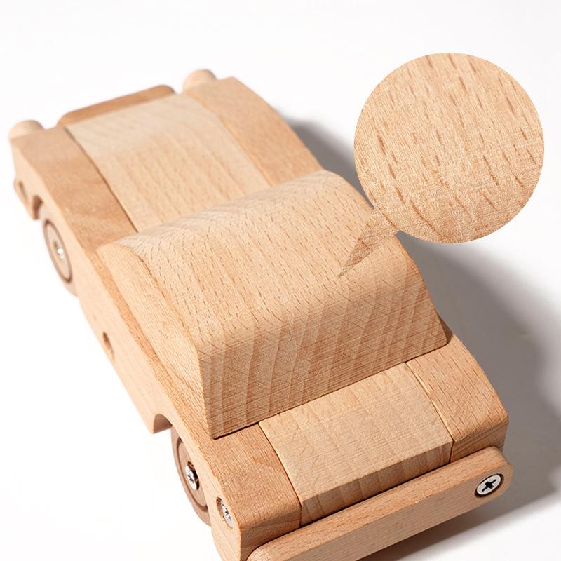 Children'S Wooden Disassembly Screws Assembly Toy Car Early Education Educational Vehicles Assembly Building Block Toys