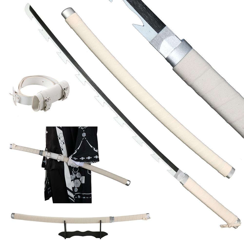 Anime Katana 104cm/41in Tanjiro Zenitsu Kyoujurou Samurai Swords Original Texture Anime Katana Cosplay Bamboo Wooden Toy Sword