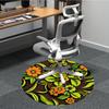 1pc Floral Pattern Office Round Area Rug, For Office, Laundry Room, Bedroom, Living Room, Under Office Chairs, Home Decor, Home Decor, Non-Slip