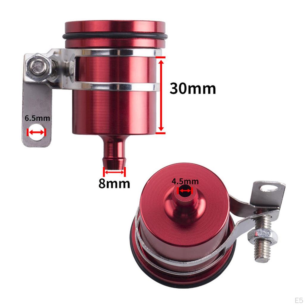 Aluminum, Motorcycle Brake Fluid Reservoir, Clutch Master Cylinder Reservoir Oil Tank Cup