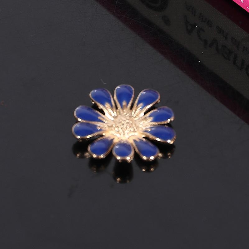 Engood 100Pcs Daisy Rhinestone Vintage Sewing Trim & Embellishments Craft Buttons Hair Buckles Wedding Button DIY Accessories