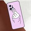 Kpop Hand Finger Heart Case For Xiaomi Redmi Note 14 13 9 10 11 12 15 Pro Plus Cover For Redmi 15 C 13C 12C 10C 14C