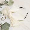 Daily Headband Designer Headband Angel Shushu Satin King Ribbon Hairband Ivory Ju Vidastory