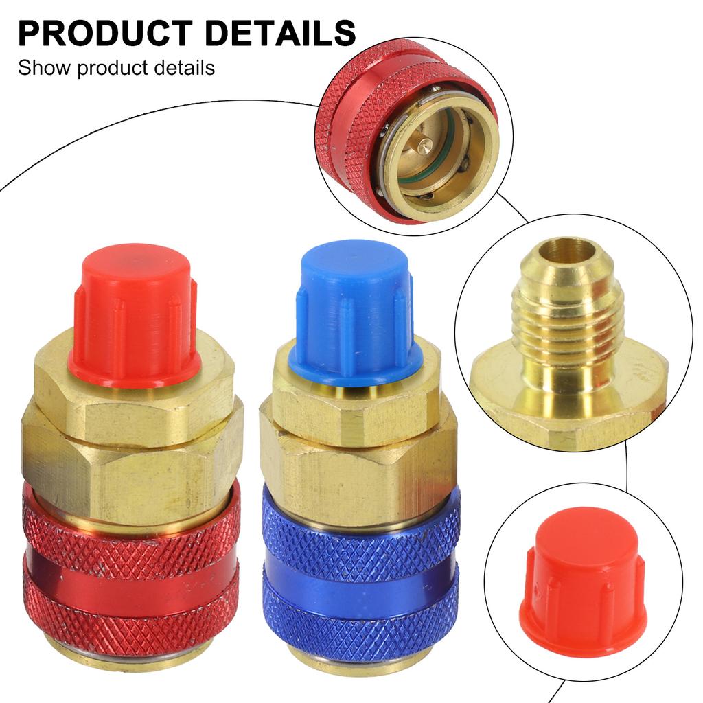 Solid Brass Construction Air Conditioning Adapter Quick Connect Air Conditioning Adapter Specifications Package Content