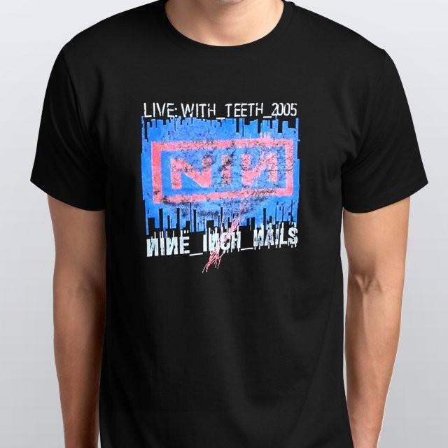 Nine Inch Nails Rock Band Vintage T-SHIRT Black XXXL
