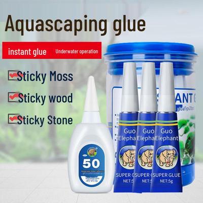 Aquascape Moos- & Pflanzenkleber für Treibholz, Korallen und Steine - Transparenter Aquarienkleber