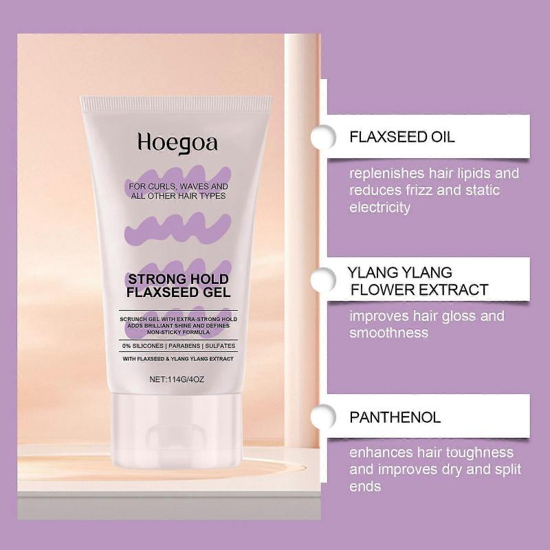 Lockiges Haar Pflege Gel Anti Frizz Lang Haltendes Styling Volumen Geben Nähren Haar Erfrischender Glanz Seidiges Haar Styling Gel