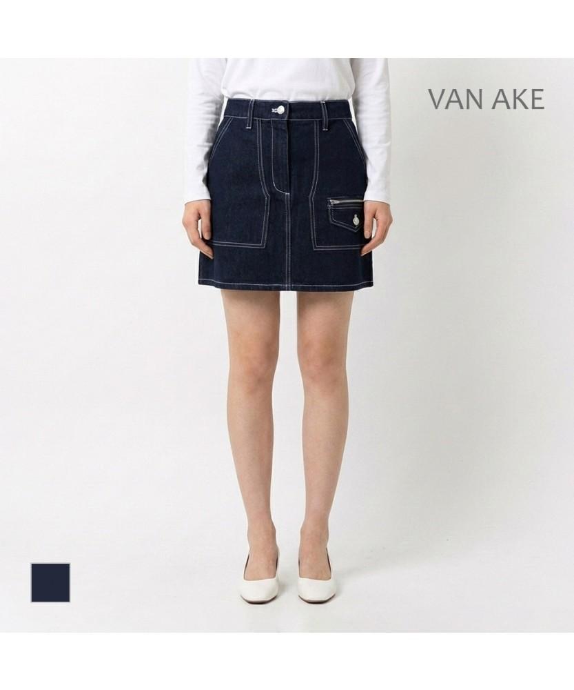 VANAKE Stitch Line Denim Mini Skirt_Vb2Xdku201Z
