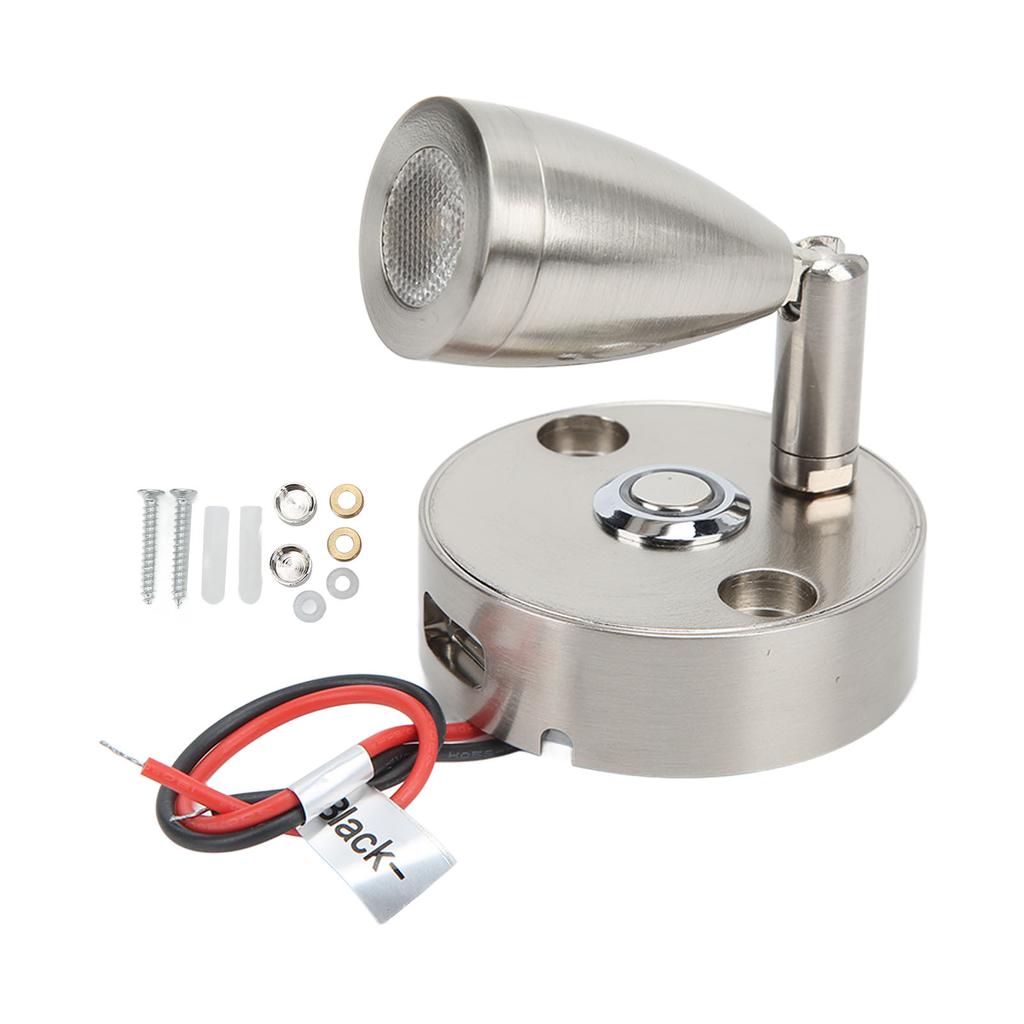 LED RV Rding Light Touch Dimmer 3 Lighting Color with USB Charging Port 1224V 3W for Camping Trailers Yachts