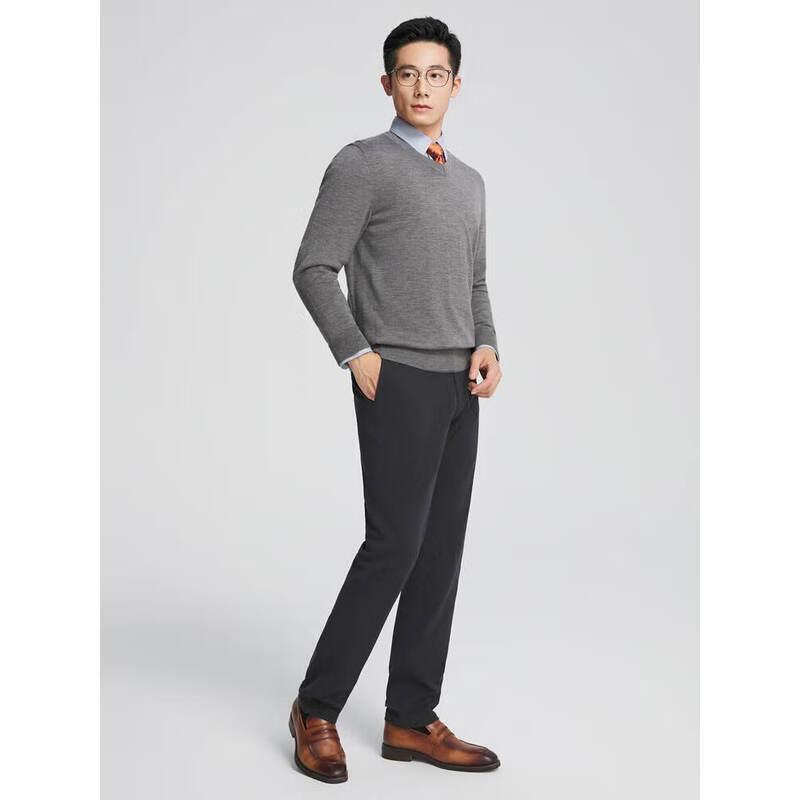 

Youngor Men s Washable V-Neck Wool Sweater M (100cm)