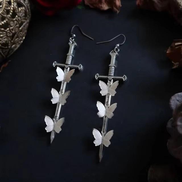 New Trendy Butterfly Tassel Earrings for Women - Versatile Long Drop Fairy Style