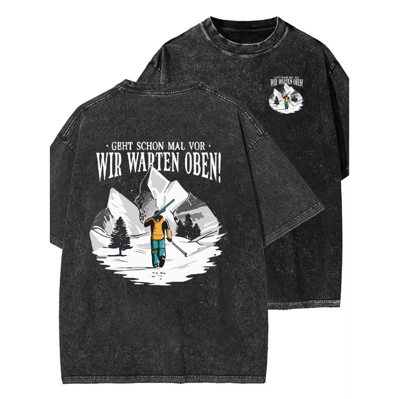 Vintage Washed Printing Men Clothes Fashion Loose Tops Creativity Casual T Shirt Pattern Loose Tshirts Couple Y2k Top