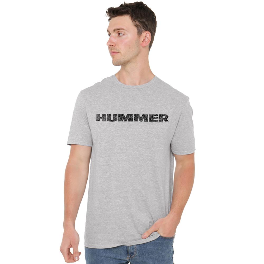 Hummer Unisex Adult Distressed Logo Heather T-Shirt