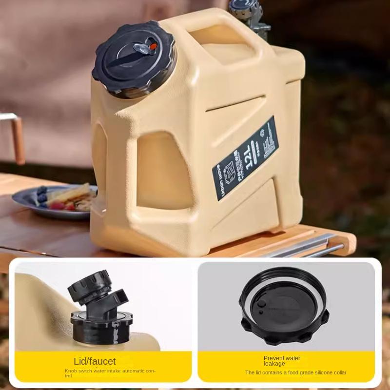 3.2 Gallon Portable Water Tank with Faucet - BPA-Free, Ideal for Camping & Hiking, Durable & Leakproof, Emergency Water Storage, Outdoor Multipurpose