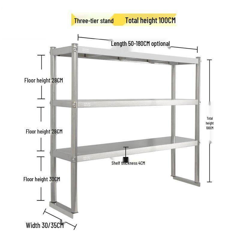 

304 Stainless Steel Commercial Kitchen Storage Rack