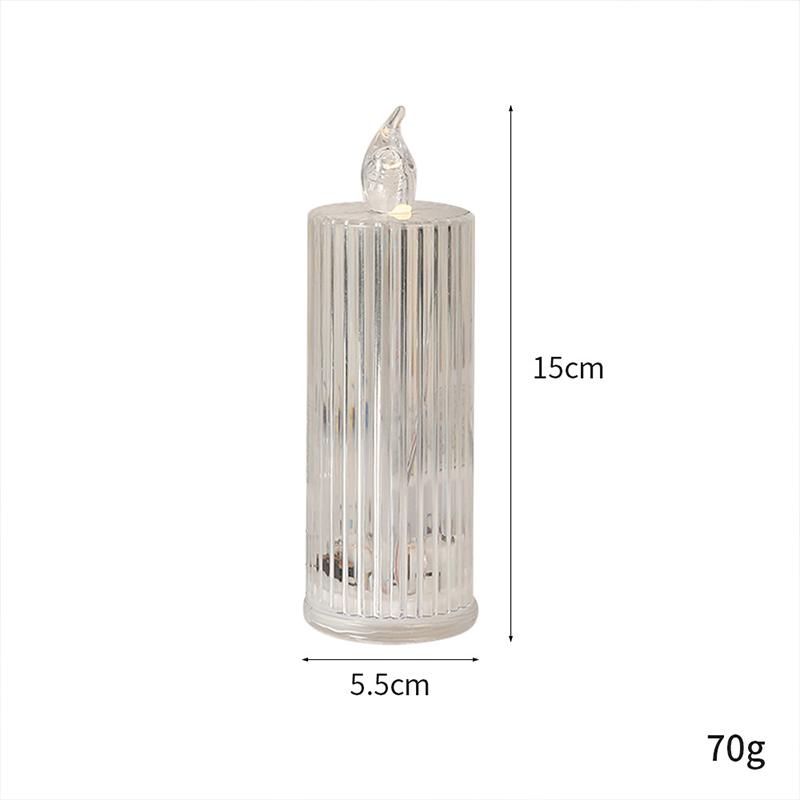 

Simulated Refraction Halo Led Electronic Candle Romantic Bedroom Ambient Light Party Gift M теплим білим кольором
