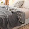 Buena calidad, tamaño King Queen, Sábana de cama de franela cálida supersuave para invierno, manta gruesa de lana color Coral de doble cara, manta para siesta