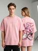 Unisex-Shirt Baumwolle Oversize Große Größe Dragon Ball Z Majin Buu Bedruckt Gewaschen