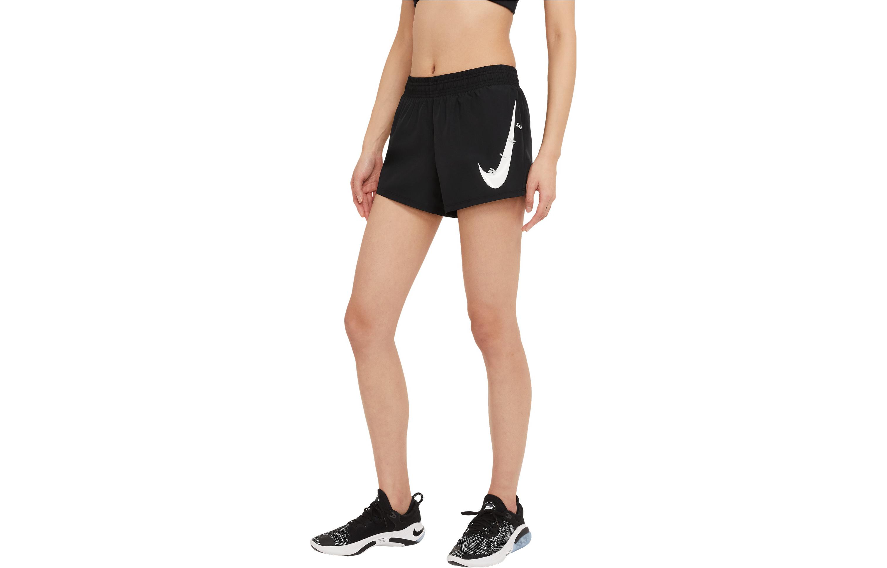 Nike Sports Shorts Women s Black Moderate Knitted Shorts CZ9316-010 M